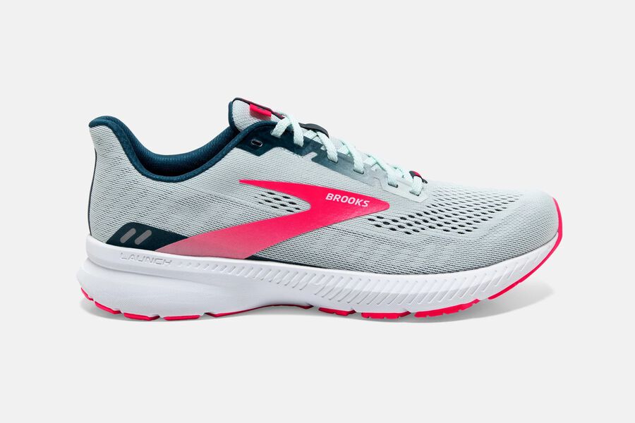 Brooks Israel Launch 8 Road Running Shoes Womens - Grey/Pink - EOG-458361